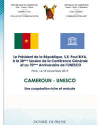 Dossier de presse de la 38ème Conférence Générale de l'UNESCO