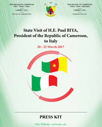 Press kit - State Visit of H.E. Paul BIYA to Italy