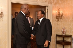 S.E. Paul BIYA et le Président du Burkina, Roch Marc Christian KABORE (1)