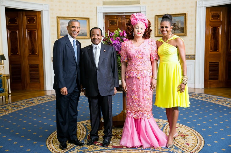 Le couple présidentiel au Sommet Etats-Unis/Afrique