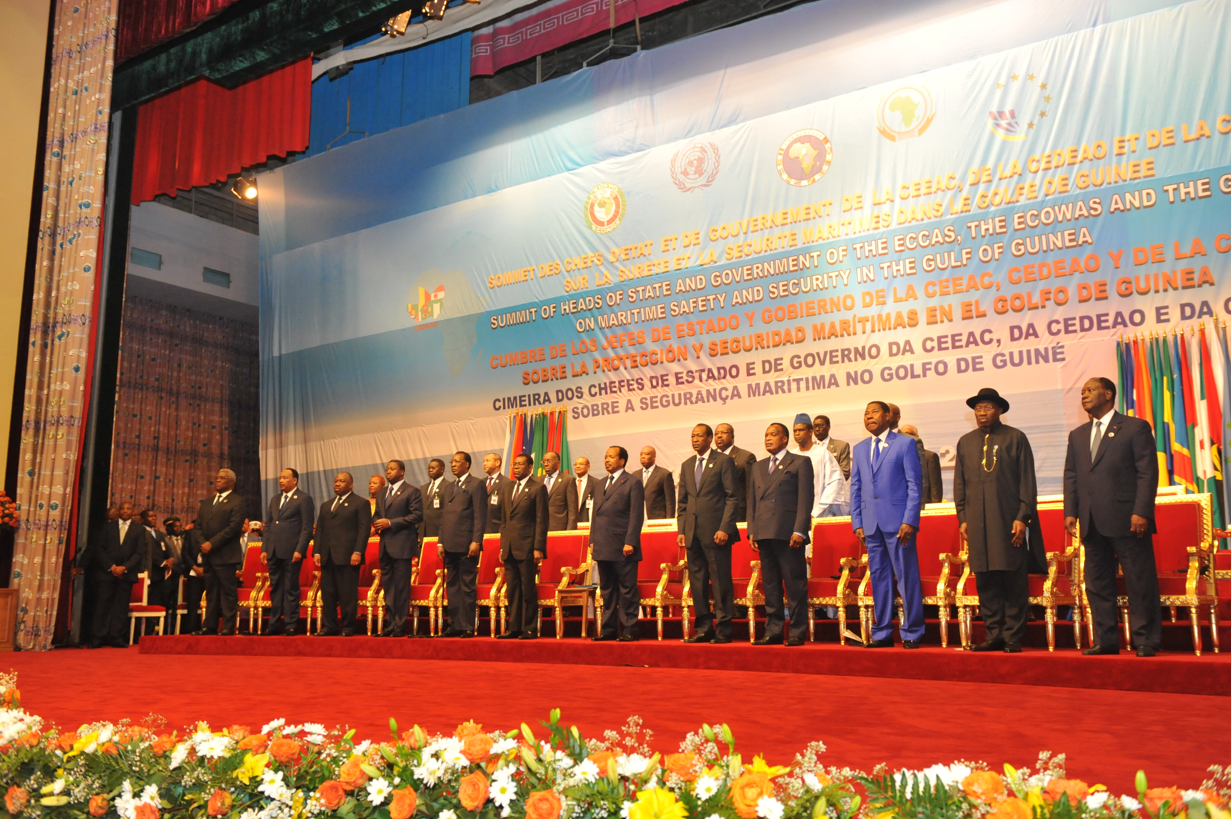 Cérémonies d'ouverture du Sommet des Chefs d'Etat et de Gouvernement de la CEEAC, de la CEDEAO et de la CGG