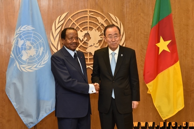 Rencontre entre le Président Paul BIYA et le Secrétaire Général de l'ONU, M. Ban Ki-Moon (2)