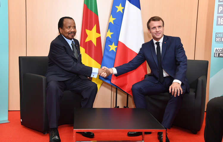 Audience au sommet Paul Biya-Emmanuel Macron