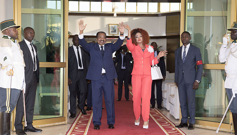 Presidential Couple Receives Grandiose Homecoming in Yaounde