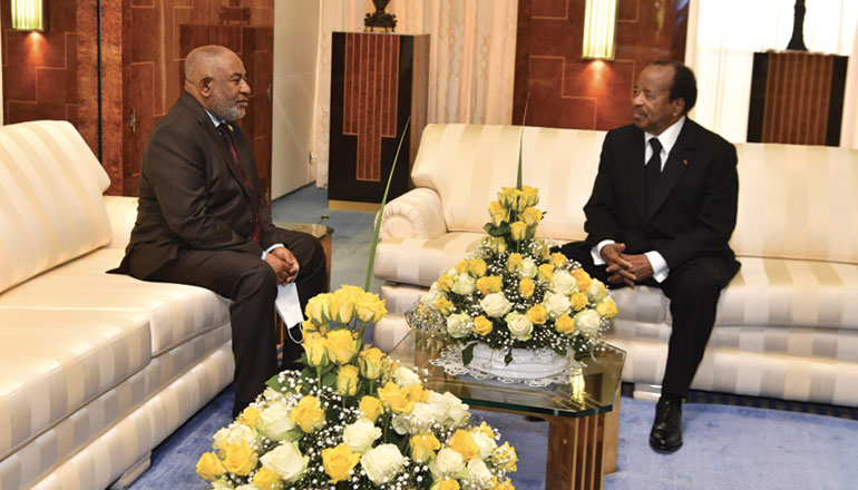 CAN 2021. Le Président Paul BIYA félicité par son homologue Comorien