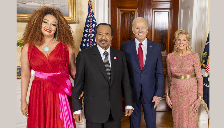 Presidential Couple at White House for the U.S.-Africa Leaders’ Summit Dinner