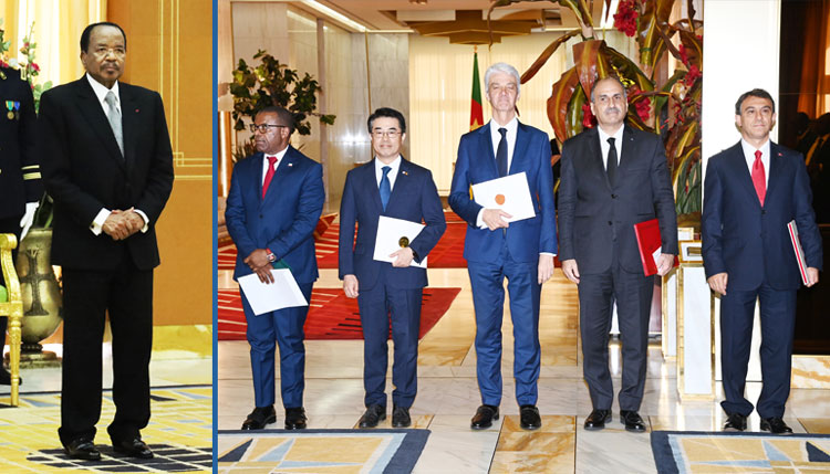 President Paul BIYA receives accreditation letters from new Ambassadors