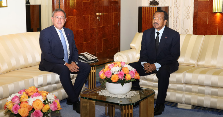 French Ambassador Thierry Marchand at Unity Palace