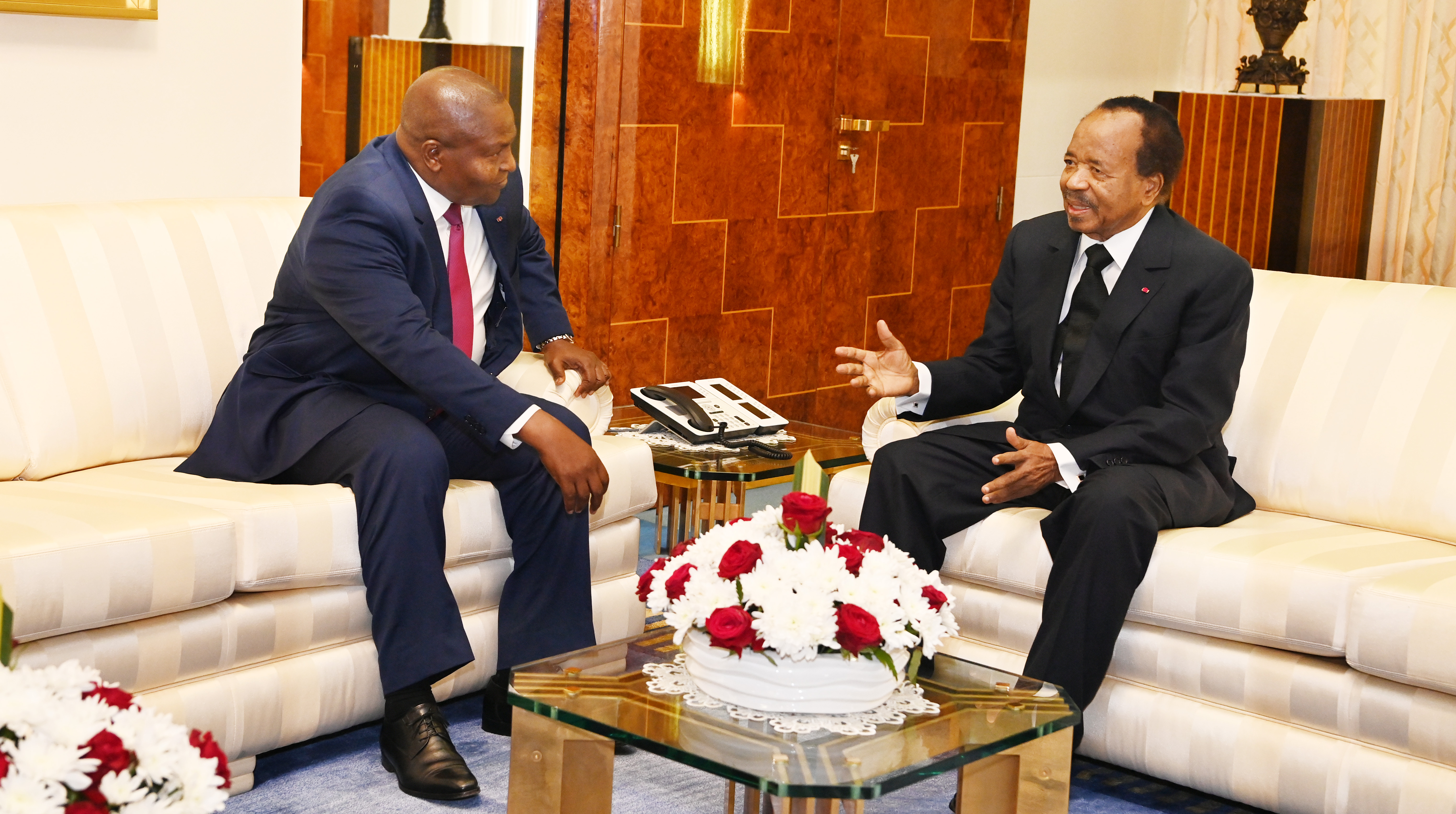 President Paul BIYA holds talks with President Faustin Archange TOUADERA