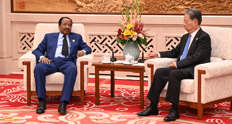 Paul BIYA, Zhao LEJI discuss Fostering Sino-Cameroon cooperation