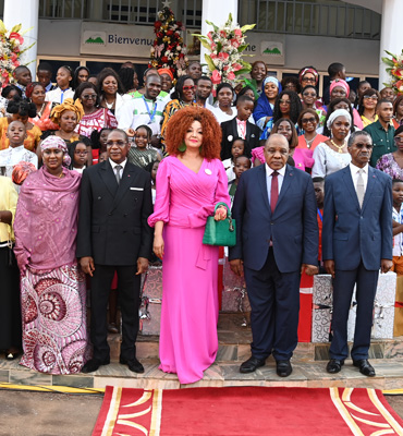 Chantal BIYA, CHRACERH staff Celebrate 504th Birth at 2024 Christmas Tree Lighting Ceremony 