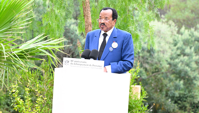 President Paul BIYA Preaches Dialogue at 80th Anniversary of Allied Landings in Provence