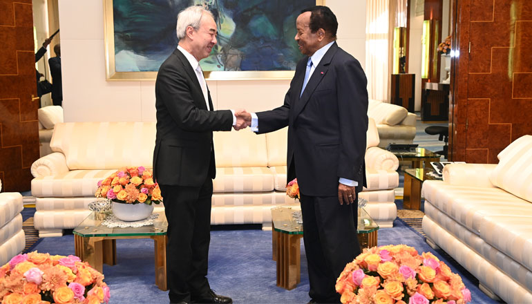 President Paul BIYA discusses ‘Promotion of Dialogue’ with Outgoing Japanese Ambassador