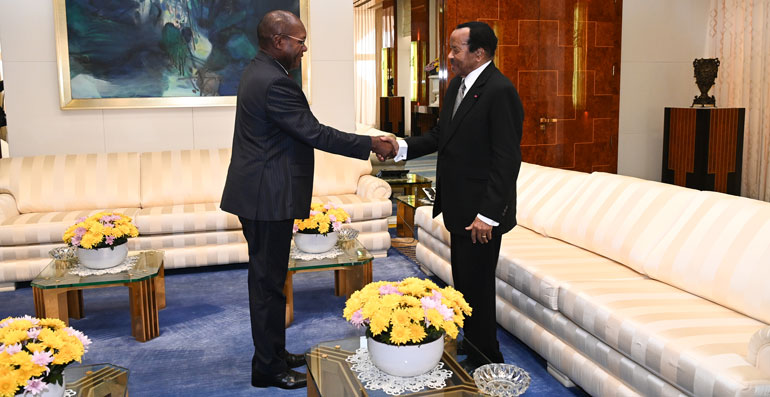 Gabonese High Commissioner bids farewell to the Head of State