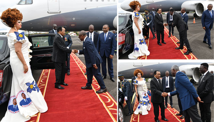 Paul Biya en route pour Maroua