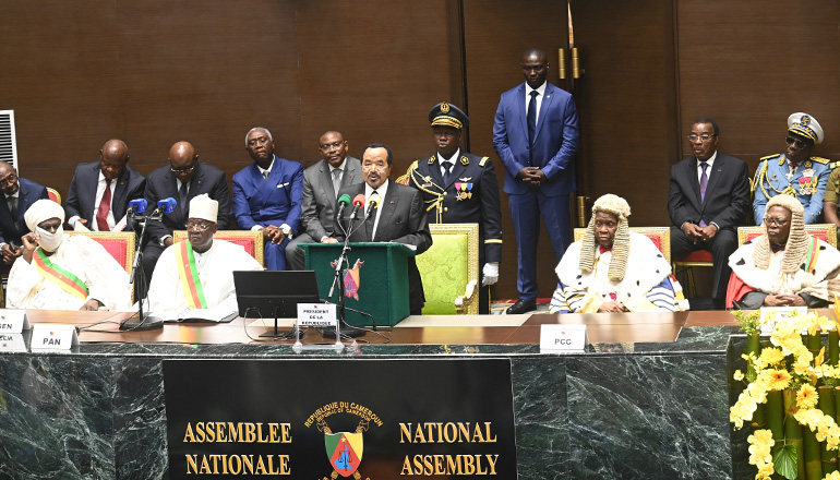 Swearing-in ceremony: speech by His Excellency Paul BIYA