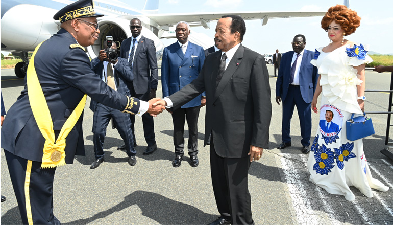 President Paul BIYA and the First Lady in Maroua
