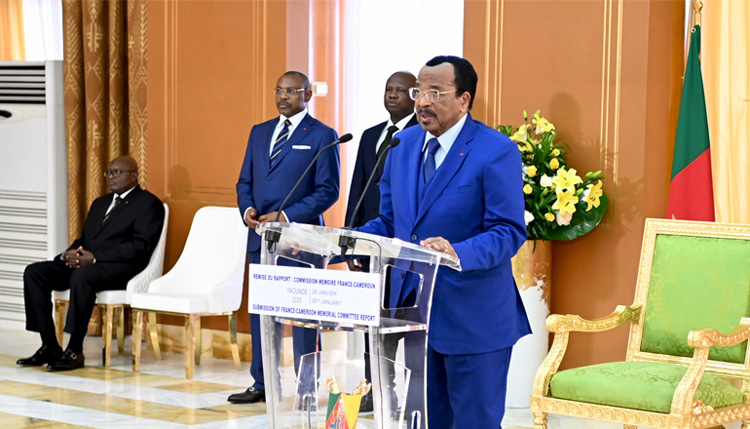 Discours de S.E. Paul BIYA à l'occasion de la remise du rapport de la Commission Mémoire