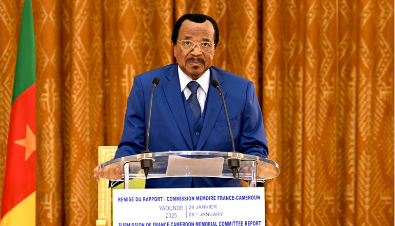 Speech by H.E. Paul BIYA during the Presentation of the France-Cameroon Memorial Commission's Report