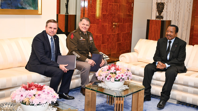 President Paul BIYA Receives US AFRICOM Deputy Commander at Unity Palace