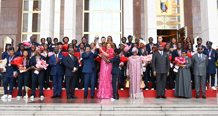 Réception des Lionnes Indomptables au Palais de l'Unité