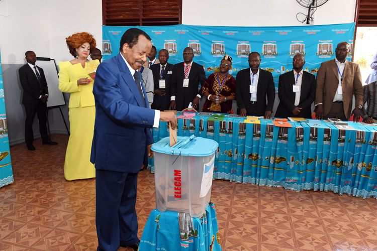 President BIYA Votes, Congratulates Electorate for Peaceful Campaigns