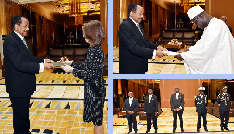 Brazilian and Senegalese Ambassadors Present Letters of Credence to President Paul BIYA