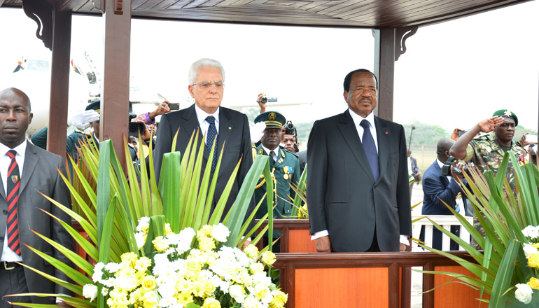 Le Président italien est à Yaoundé