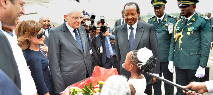 Le Président italien est à Yaoundé