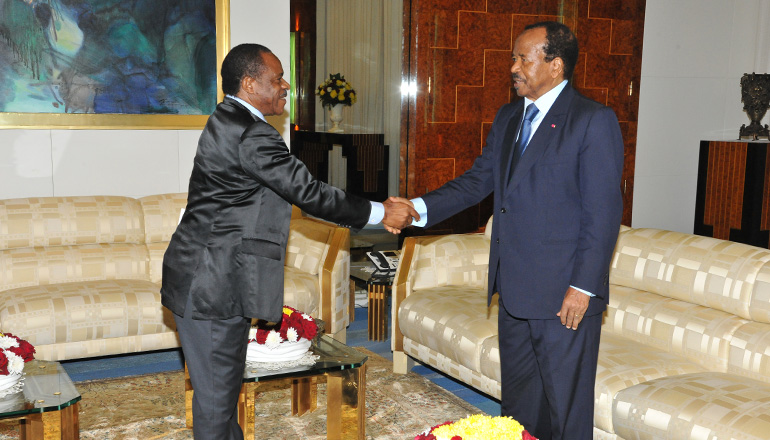 President Paul BIYA receives Sealed Envelope from Equatorial Guinea's Leader