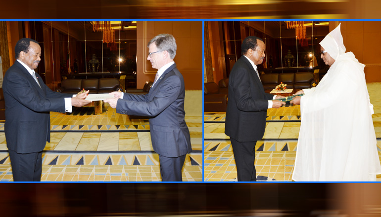 German and Moroccan Ambassadors Present Letters of Credence to President Paul BIYA