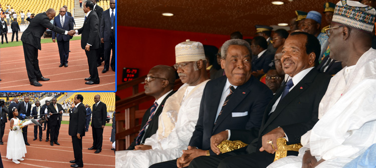 President Paul BIYA hands Cameroon Cup Trophy to New Stars of Douala