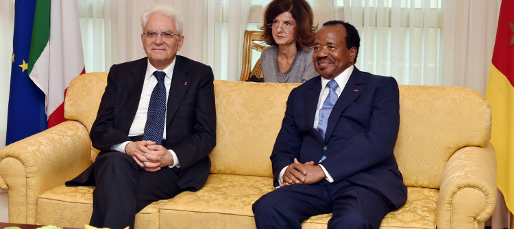 Presidents BIYA and MATTARELLA reaffirm Cameroon – Italy cooperation