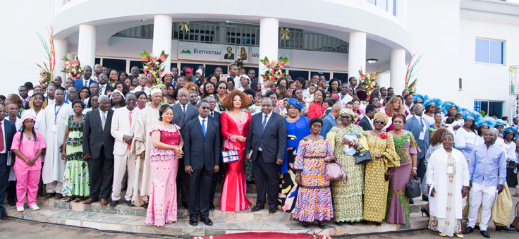 Mrs Chantal BIYA offers Christmas Gifts at CHRACERH