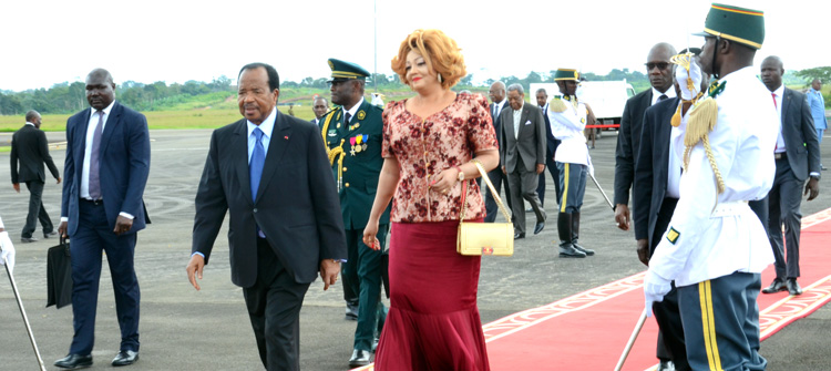 Presidential Couple returns from Strategic CEMAC summit in Ndjamena