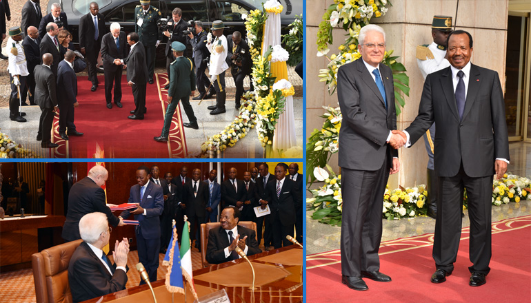 Italian President gets impressive welcome to Cameroon