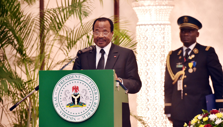 Toast de S.E. Paul Biya, en réponse à celui du Président Buhari lors du dîner d’Etat offert en l’honneur du couple présidentiel Camerounais à Abuja, le 03 mai 2016