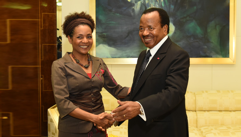 President Paul BIYA hails exceptional qualities of Michaëlle JEAN