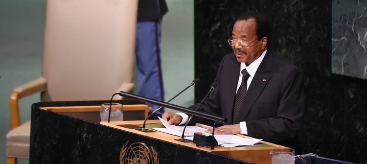 President Paul Biya advocates for Peace at UN rostrum