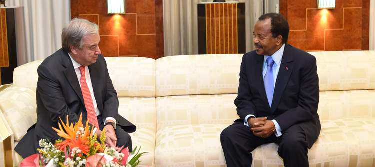 UN Secretary General Pays Courtesy Call at the Unity Palace