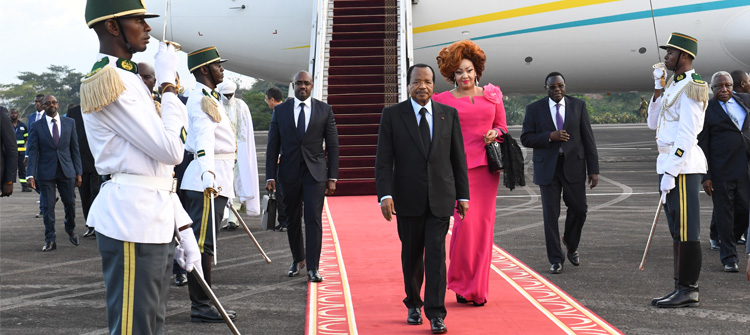 Presidential Couple Back in Yaounde after FOCAC Summit in Beijing