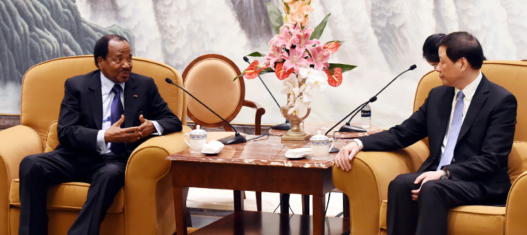 President Paul BIYA in Shanghai.